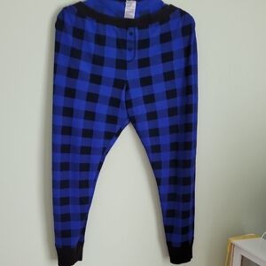 Old Navy Blue and Black Checkeree Pajama Pants